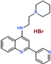 N-(2-(Piperidin-1-yl)ethyl)-2-(pyridin-3-yl)quinolin-4-amine hydrobromide